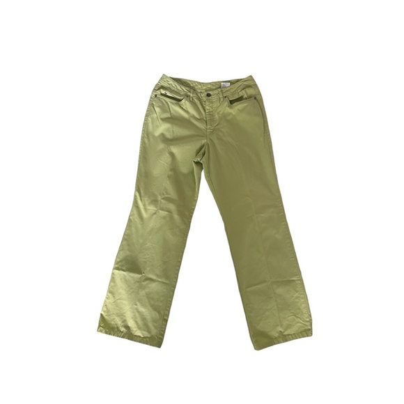 Vintage Talbots Soft Lime Green Cotton Jeans Size 8 - Picture 5 of 7